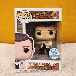 Funko Pop! INDIANA JONES White Suit 1356 Funko Shop Exclusive NEW IN BOX